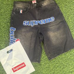 Supreme Mitchell & Ness Washington Bullets Baggy Denim Shorts