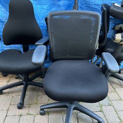 Black office chairs in excellent condition $30 Each 