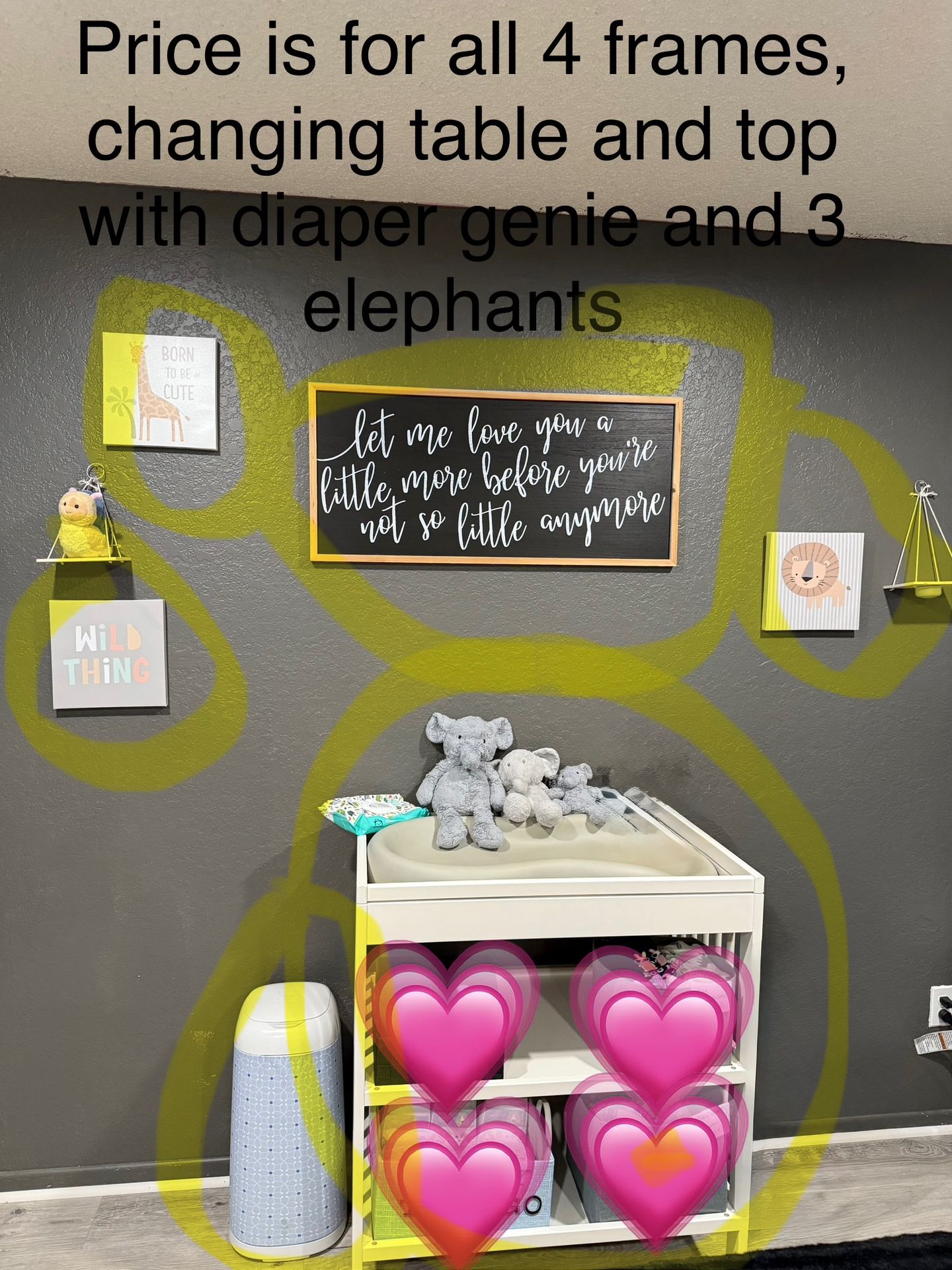 Changing Table W/ Diaper Genie