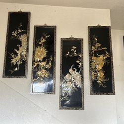 Japanese Enamel Wall Art