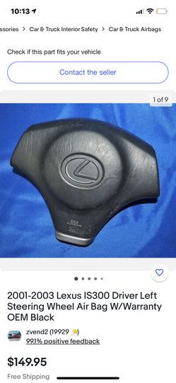 2001-2005 Lexus Is300 Air Bag