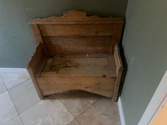 Wood bench
