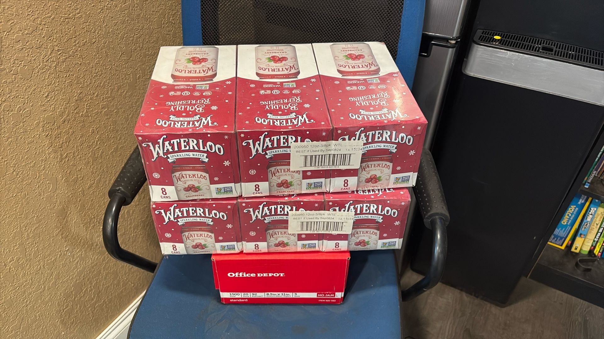Waterloo, Sparkling Water, Cranberry Flavor