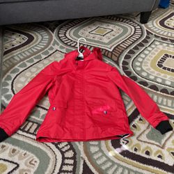 Kids Medium Red Raincoat