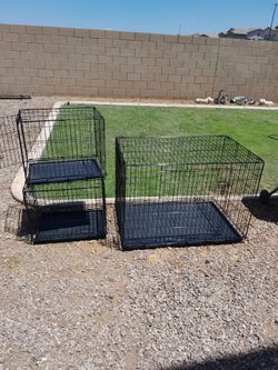 3 Medium or X-large Metal Wire Pet Dog Kennel Crates $25-$60 each See All Photos Read Description