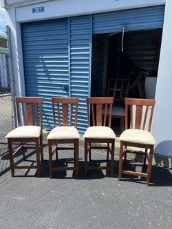 4 Dining Chairs (need cleanup) 24” to seat 