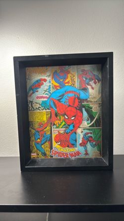 Framed Amazing Spider-Man Comic Collage – Black Frame