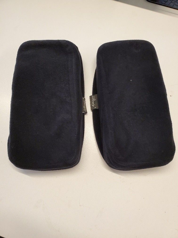 Aloudy Ergonomic Memory Foam Office Chair Armrest Pads, Comfy Gaming Chair Arm Rest Covers for Elbows and Forearms Pressure Relief(Set of 2), Stretch