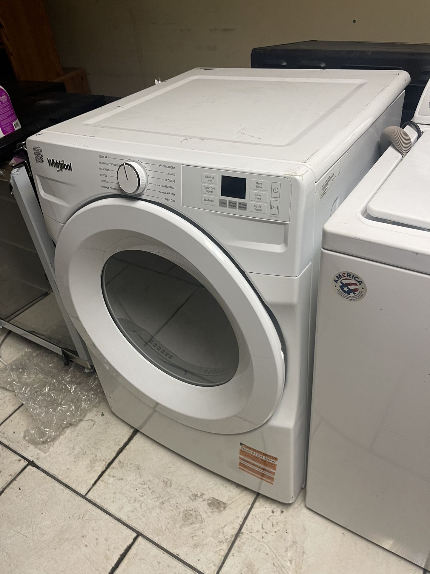 Dryer Whirlpool Front load glass door white / secadora