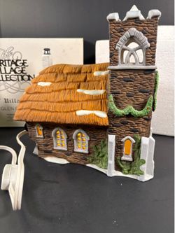 Dept 56 Dickens Village Ivy Glen Church Lighted Ceramic Christmas Building 1988