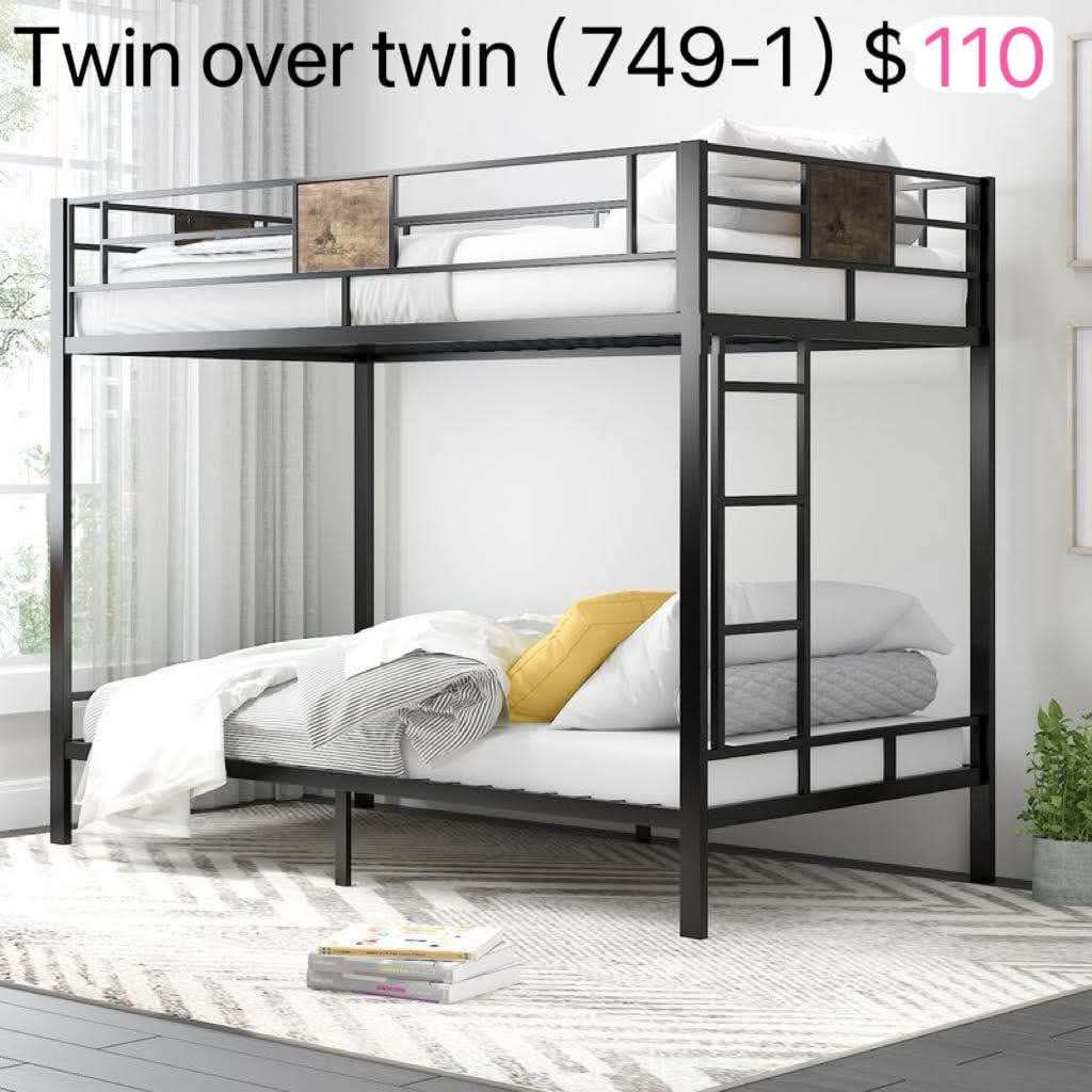 Kids Twin-twin Bunk Bed （749-1）