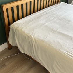 Bed Frame and headboard (king) pine wood