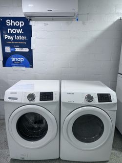 SAMSUNG  WASHER AND. DRYER SET.
