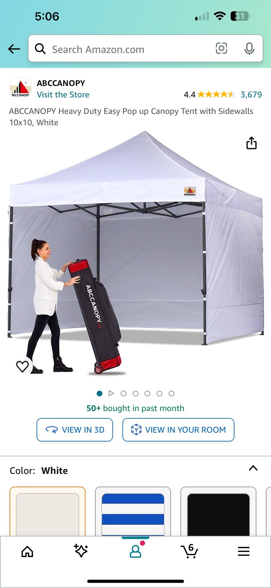 10x10 Commercial Canopy With Sidewalls