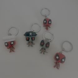 Funko Pop Dead Pool Key Chain Set 