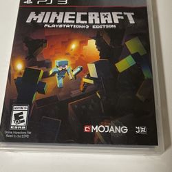 PS3 Minecraft Video Game -- PlayStation 3 Edition (Sony PlayStation 3, 2014)