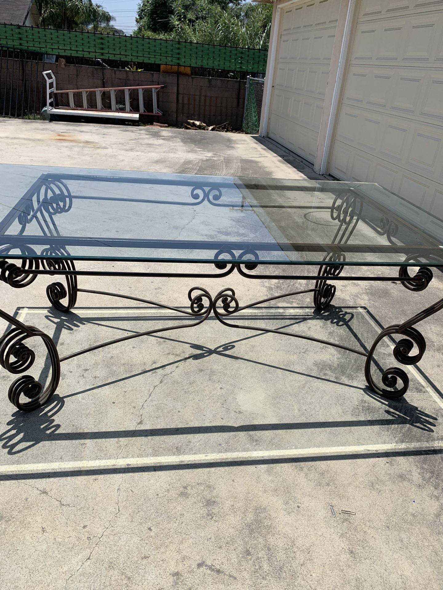 Beveled Glass Dinner Table