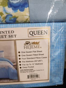 Hejeme Queen Printed Sheet Set