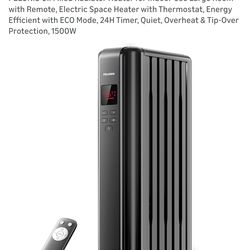 PELONIS Oil Filled Radiator Heater for Indoor Use Large Room with Remote - NEW