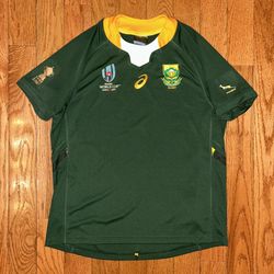 South Africa 2019 Rugby World Cup ASICS Jersey Size Large