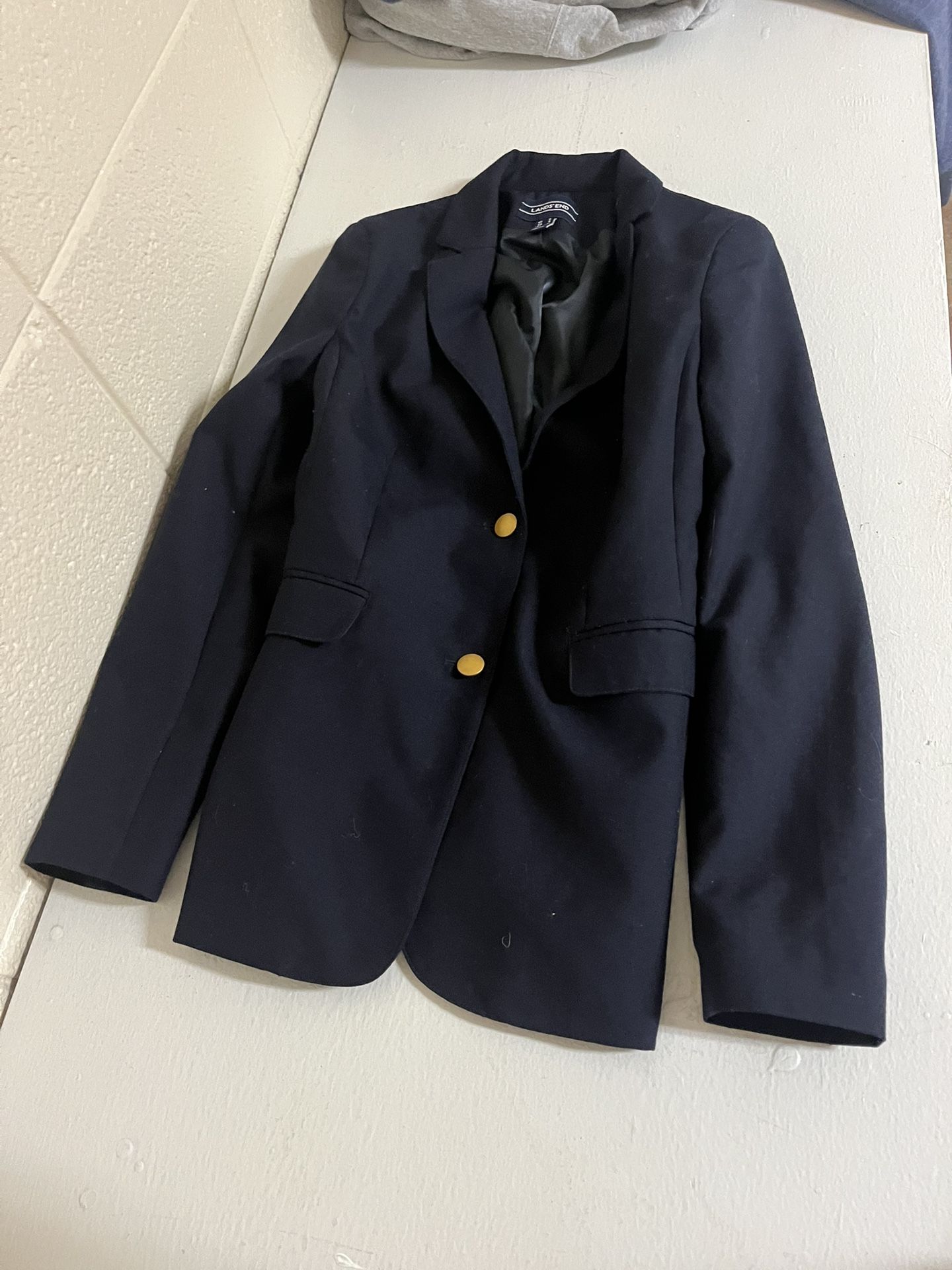 Lands’ End Size 8 Women’s Blue Blazer