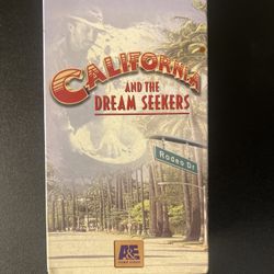 California and The Dream Seekers (VHS, 1997, 2 Tape Set) A&E Home Video Sealed
