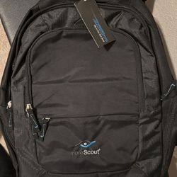 Zoom Checkpoint-Friendly Laptop Computer Backpack Bag Black 
