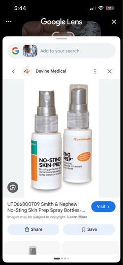 Non-sting skin prep for ostomies