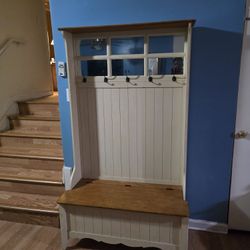 Eggshell Vintage Hall TREE With Mirrors