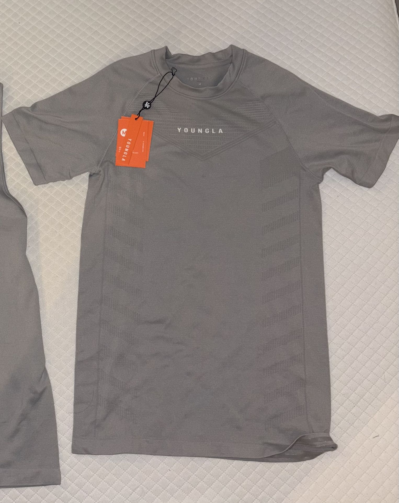 YOUNGLA 475 SUPERVILLAIN COMPRESSION TEE (GREY