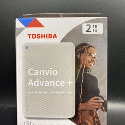 2TB Storage Hard Drive External Toshiba Canvio Advance Plus Portable