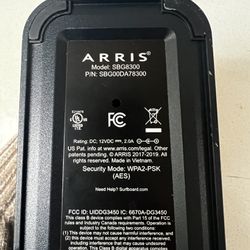 ARRIS Modem & WiFi Router Model SBG8300