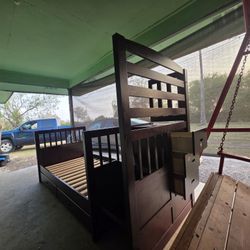 Two Bunk Beds With Pullout Mattress (mattress Not Included)