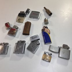 Vintage 9 Piece Lighters Lot As Is / For Parts / Repair Vintage 9 Piece Lighters Lot As Is / For Parts / Repair