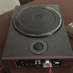 New 10” low profile subwoofer with amplifier
