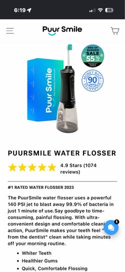 Puur Smile Water Flosser