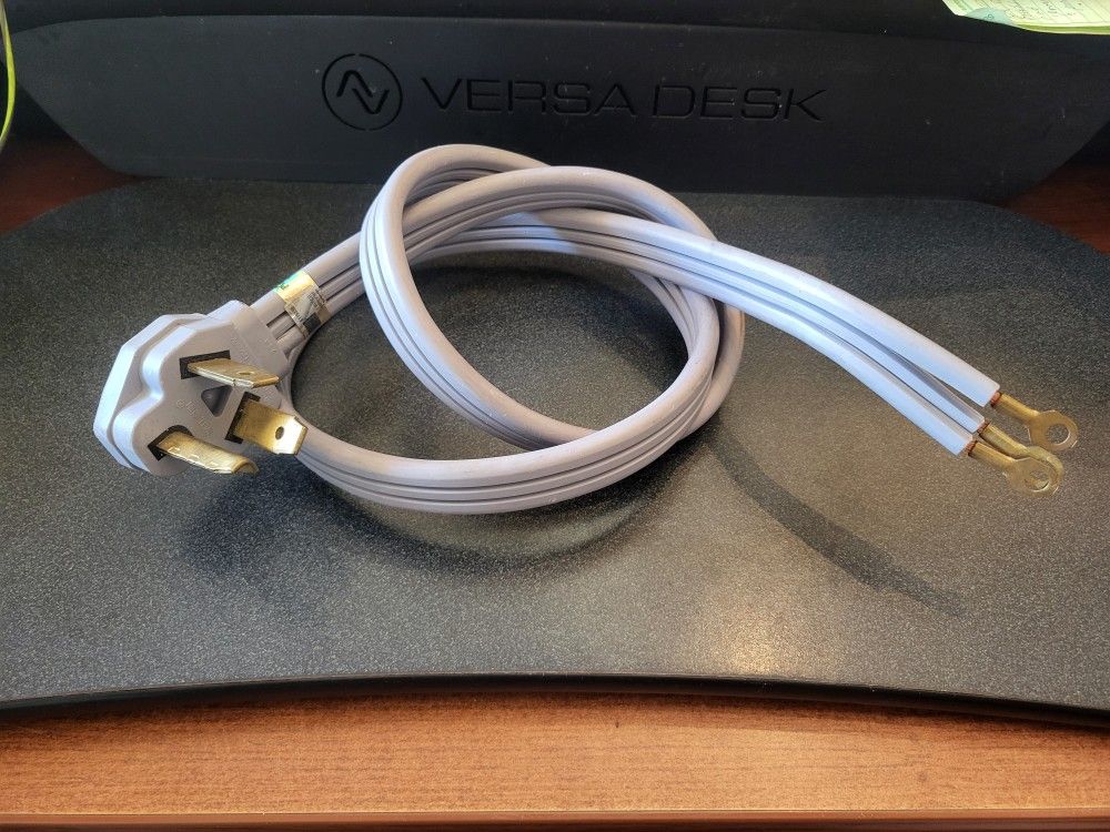 4ft Dryer Power Cord 3 Wire 30 Amp