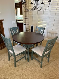 Round Table and Four Chairs