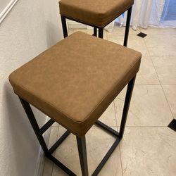 ‼️BRAND NEW ‼️ Leather Barstools