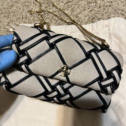 Tory Burch  Mini Kira Canvas Crossbody Bag