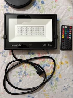 100W IP66 RGB LED Flood Light Garden Spotlight Uplight RC DIY Control Plug Play