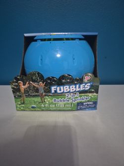 Fubbles 2-in-1 Bubble Sprinkler