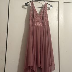 Mauve cocktail dress