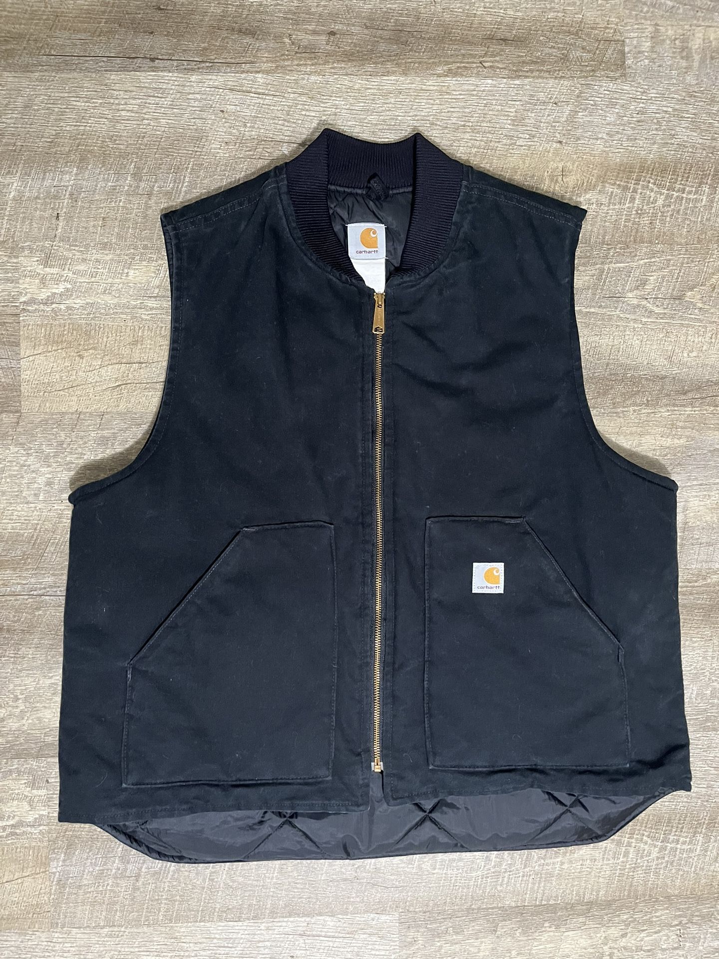 VTG Carhartt V01 BLK XL Vest ~USA XL jacket or coat black