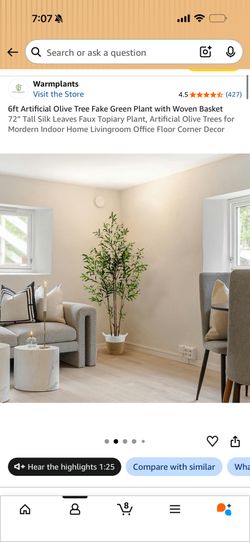 Faux Olive Tree