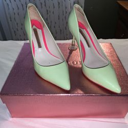 Sophia Webster Neon Green Heels 