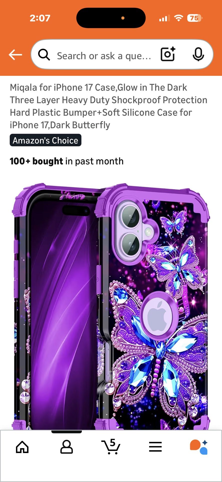 iPhone 17 Megala Secure And Trendy Shockproof Case  $20