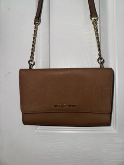 Michael Kors small beige crossbody bag