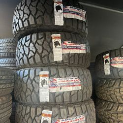 33x12.50R17 American RT 4 New Tires $660 Installed & Balanced