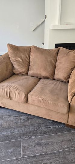 2-Seat Microfiber Seat, Brown